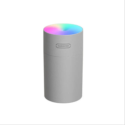 Compact and Quiet Bedroom Mist Humidifier with Soothing Mood Lighting in White, Navy Blue, and Pink Colors