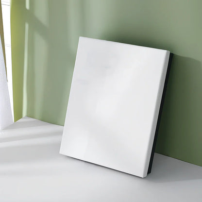 Rectangular gift box showing blue cover with white background, demonstrating thick cardboard construction and clean edges
