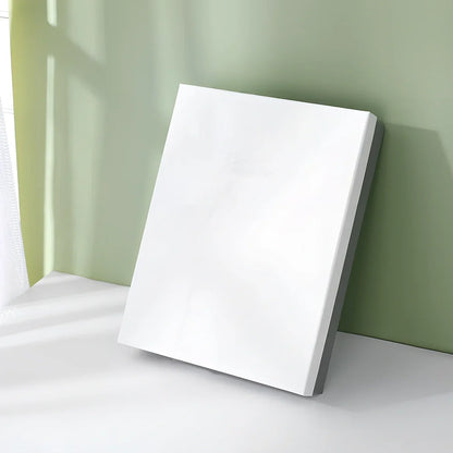 Rectangular gift box showing blue cover with white background, demonstrating thick cardboard construction and clean edges