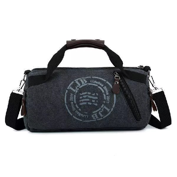 Canvas large-capacity travel shoulder bag in multiple colors