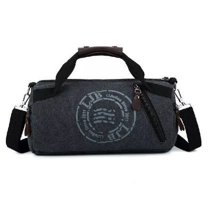 Canvas large-capacity travel shoulder bag in multiple colors