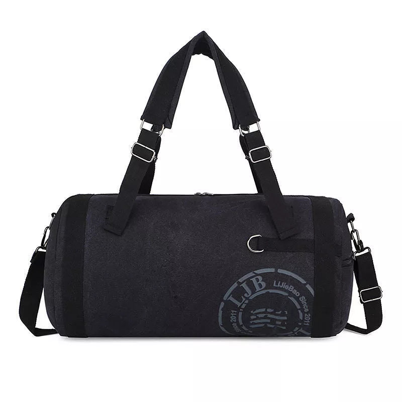 Canvas large-capacity travel shoulder bag in multiple colors