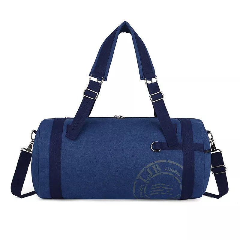 Canvas large-capacity travel shoulder bag in multiple colors