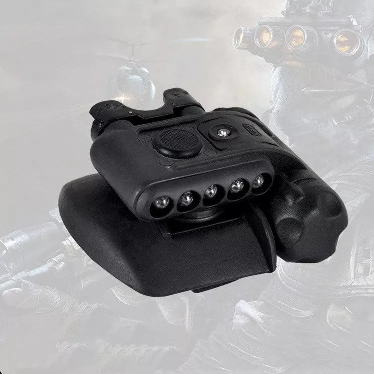 Element second generation tactical helmet lamp in black and sand colors with multi-LED lighting