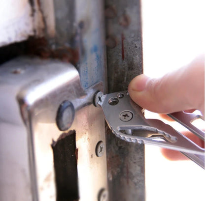 Multifunctional outdoor key clip with bottle opener and screwdriver tools for everyday carry and outdoor adventures