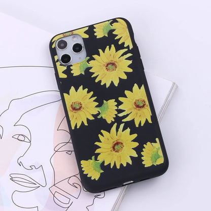 TPU mobile phone case for Apple iPhone in a selection of multi-colour painted back cover designs.