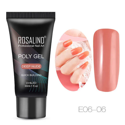 30ml phototherapy glue tube for nail extension and nail art, colloid texture, colours 01 to 10 plus Set A