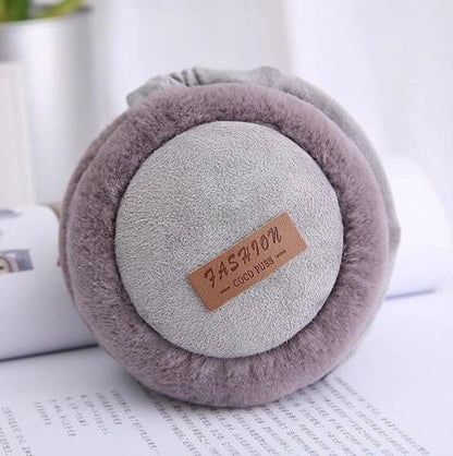 Bluetooth Earmuffs Headphones with warm plush lining for winter