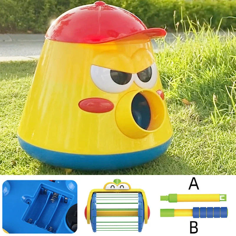Cannonball Pot Car Toy with 360-degree movement and bell balls for interactive play