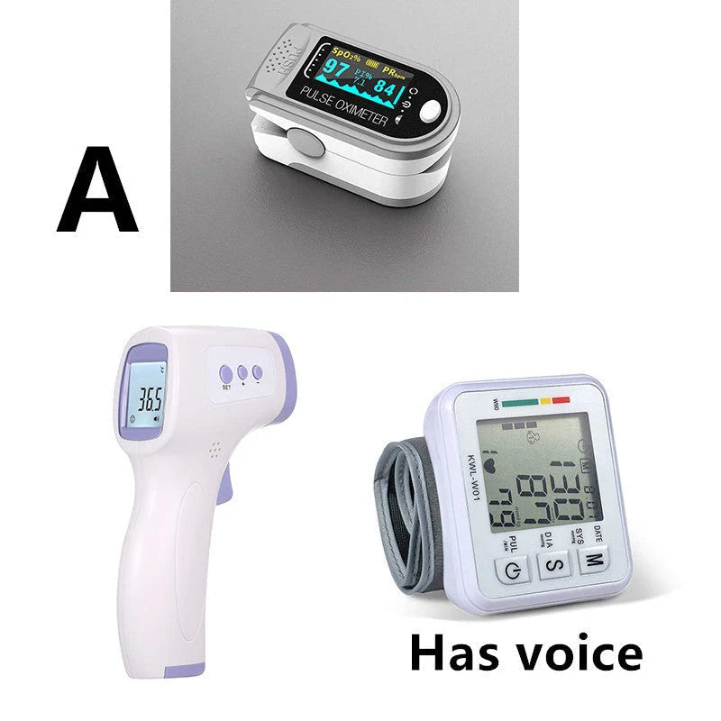 Wrist-worn digital blood pressure monitor with automatic measurement, voice playback, and advanced data tracking features