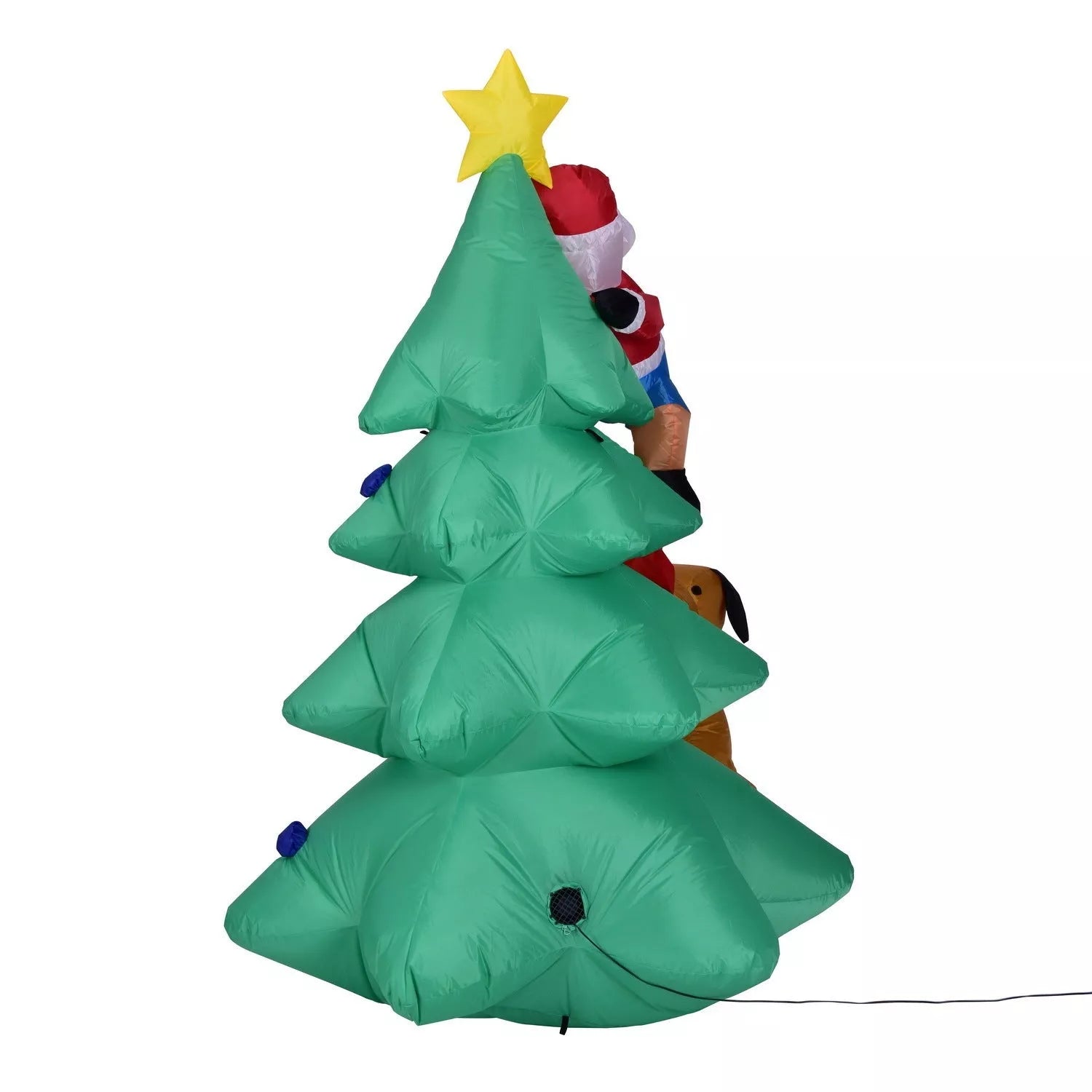 1.8m green inflatable Santa Christmas decoration for indoor and outdoor use