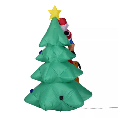 1.8m green inflatable Santa Christmas decoration for indoor and outdoor use