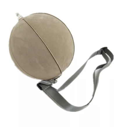 Smart Inflatable Ball Swing Trainer in gray and black, designed for sports training