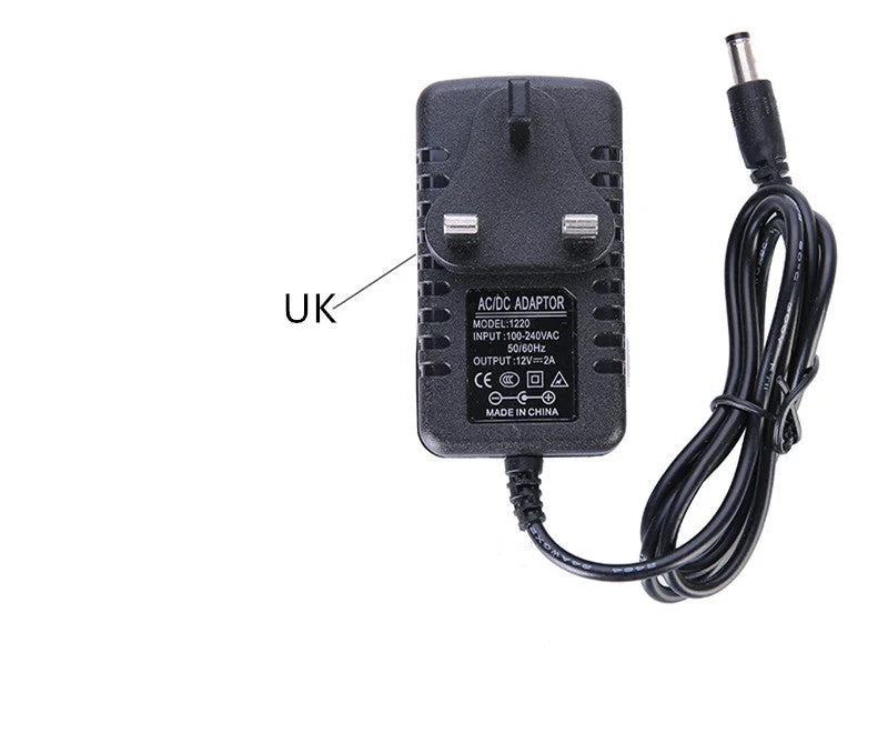 Dual-purpose electric air pump with household and car power options, designed for inflating tires, pool toys, and other items