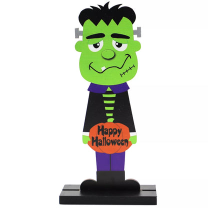 Halloween Pumpkin Man Witch Table Decoration in premium plywood with unique pavilions design