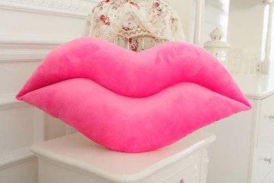 Adorable Big Lips Plush Pillow for kids, perfect for cuddles and decor