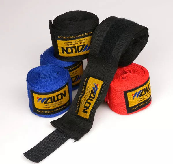 Boxing Sanda Hand Strap in red, blue, black, yellow, white for Muay Thai and MMA