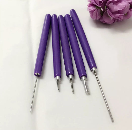 Quilling Paper Roll Pen with various needle options for precise paper crafting