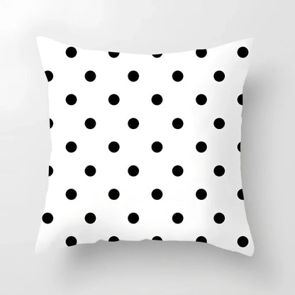 45x45cm geometric pattern sofa cushion cover in peach skin fabric