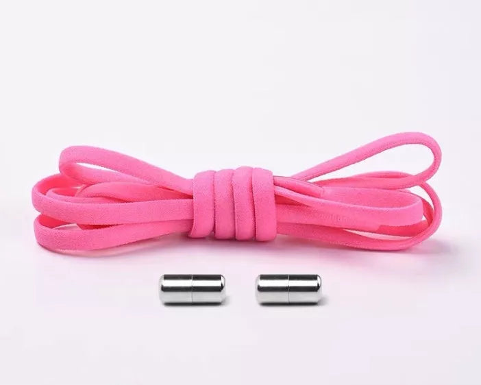 Lazy Laces shoe laces with metal buckles in various colors for a secure fit