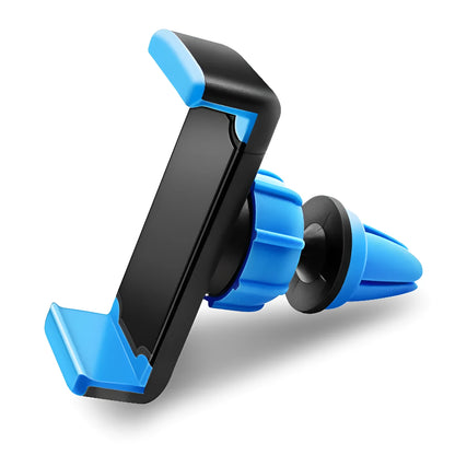 Mini car phone holder in Cross Black with adjustable clamp fitting 55-85mm devices