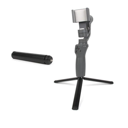 Black aluminium tripod stabilizer for Apple iPhone mobile phones