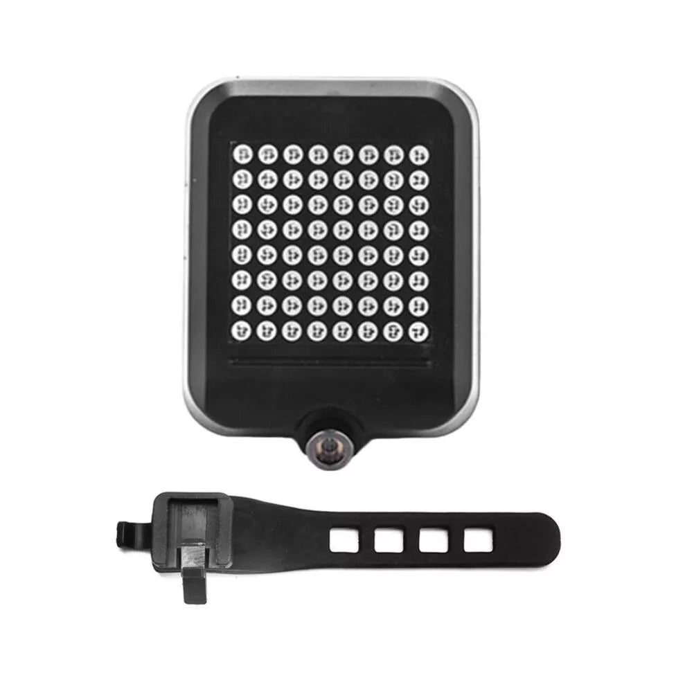 64 LED Bicycle Signal Light with intelligent steering and brake alert functions