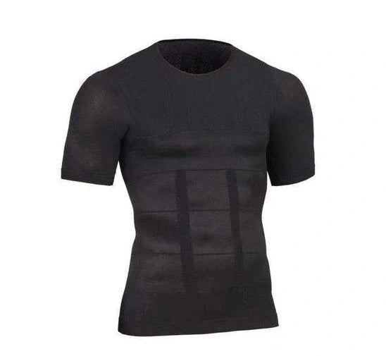 Hhomeenjoy Slimming Compression Chest Workout Tee for Men