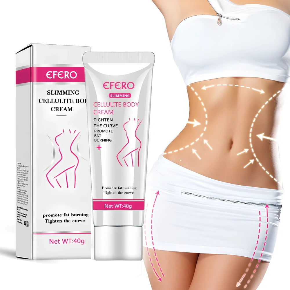 40g body massage cream container with caffeine and shea butter for skin tightening and moisturising