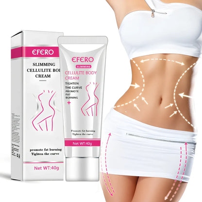 40g body massage cream container with caffeine and shea butter for skin tightening and moisturising