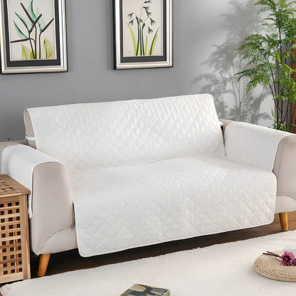 Lake blue pet waterproof compartment sofa cushion 190x228cm in polyester protecting against spills