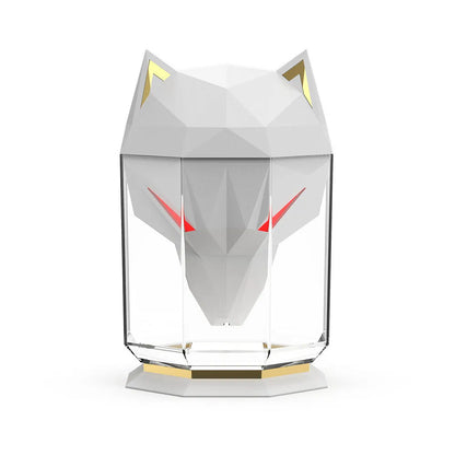 War Wolf black ultrasonic desktop humidifier with colour changing lights and water tank.