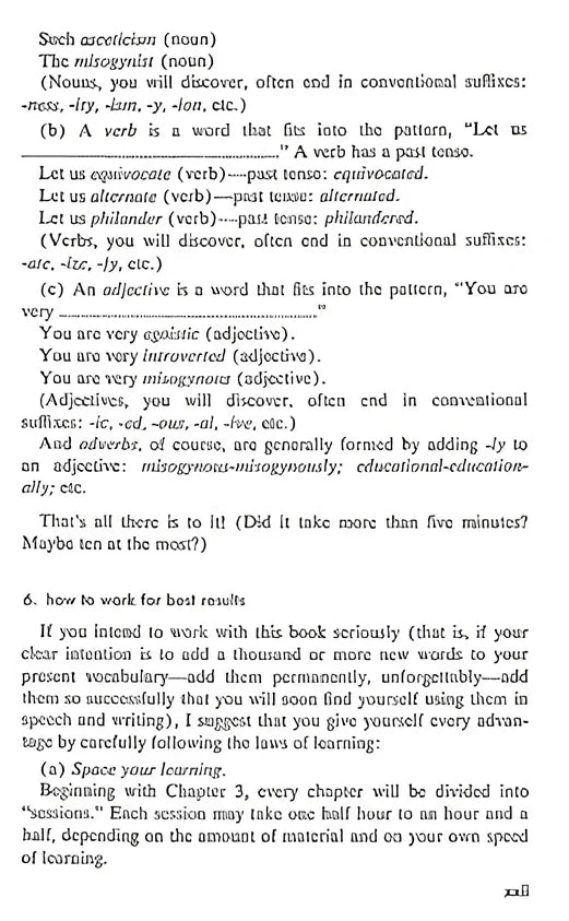 English vocabulary reference book showing 560 pages with thematic content organisation