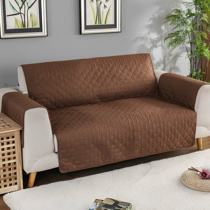 Lake blue pet waterproof compartment sofa cushion 190x228cm in polyester protecting against spills