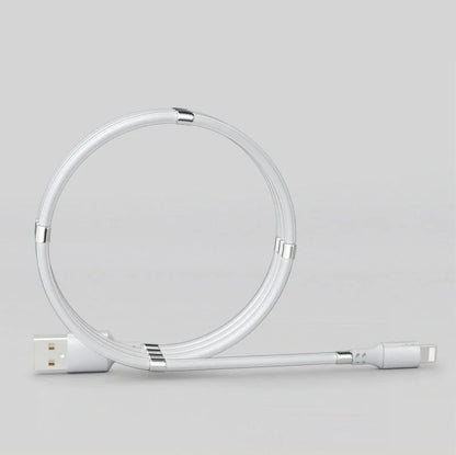 Magnetic absorption nano data line in black and white, compatible with Apple and Android devices