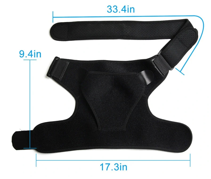 Adjustable neoprene shoulder support brace for sports and arthritis pain relief