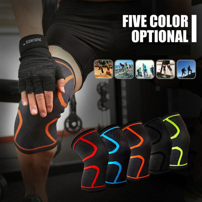 Breathable anti-slip knee support in various colors and sizes