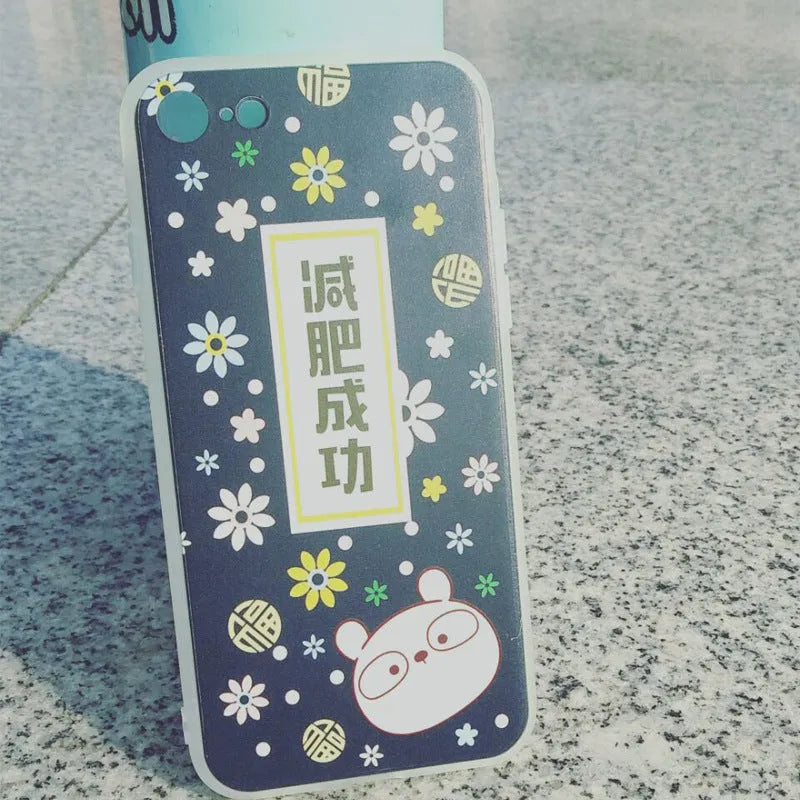 Transparent ice cream pattern silicone phone case for Apple iPhone models