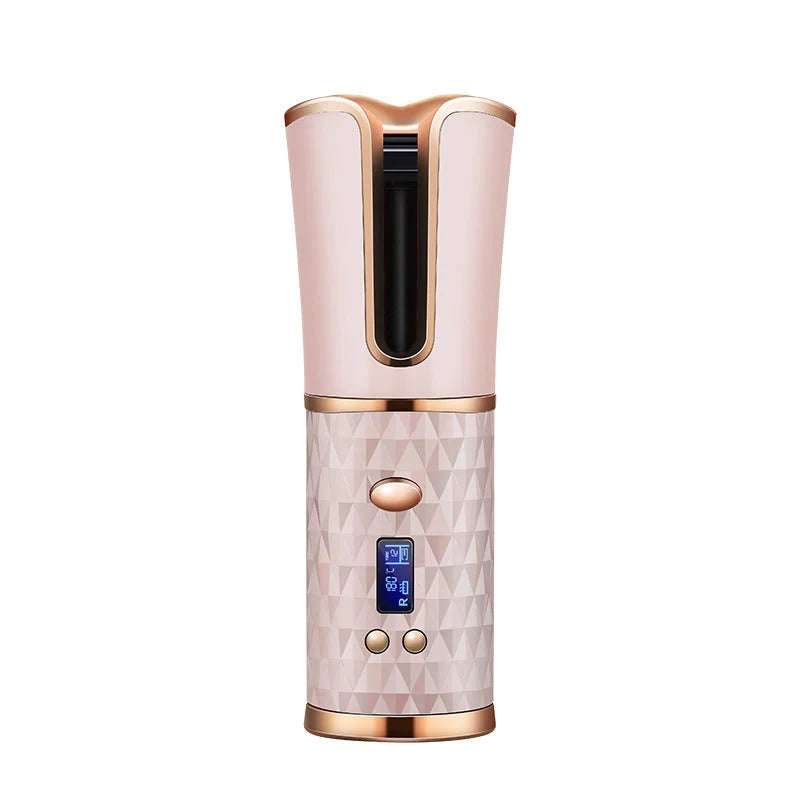 Multifunctional Automatic Wireless Curling Iron with LCD display and cordless design