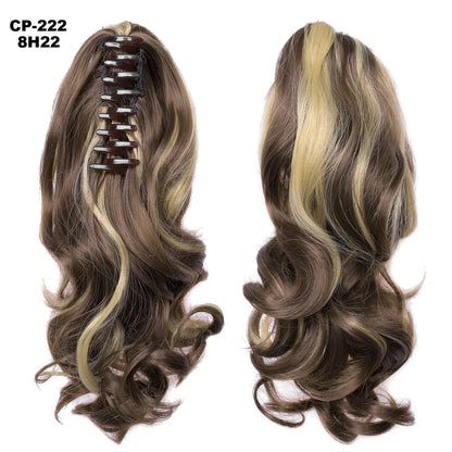 Stylish ponytail hair extension with natural-looking synthetic fibers for comfortable all-day wear