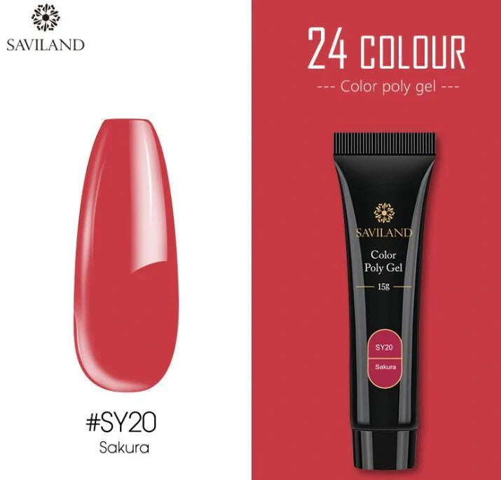 15g colored crystal nail extension glue with UV protection in various colors