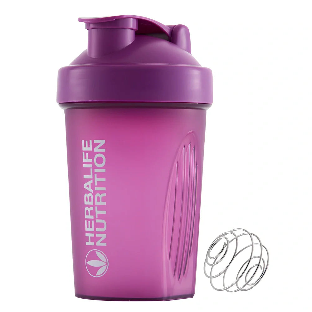 400ml sport shaker bottle with screw cap in multiple colour options showing 16.5cm height