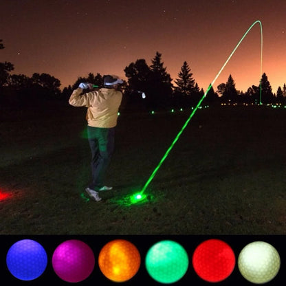 Bright LED Flashing Golf Ball for nighttime play, available in multiple colors.