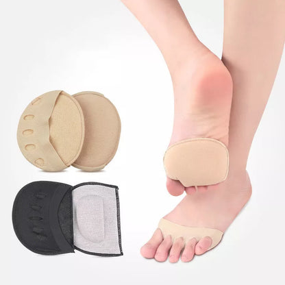 Invisible Five Finger Socks with cushioned forefoot pads for pain relief