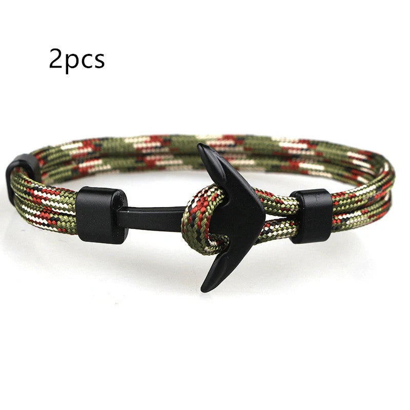 Unisex Pirate Anchor Bracelet with detailed nautical design, perfect for sea lovers and fashion enthusiasts.