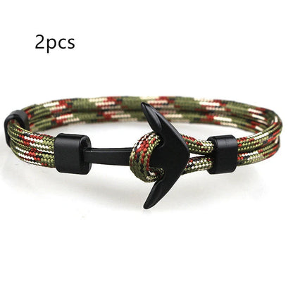 Unisex Pirate Anchor Bracelet with detailed nautical design, perfect for sea lovers and fashion enthusiasts.
