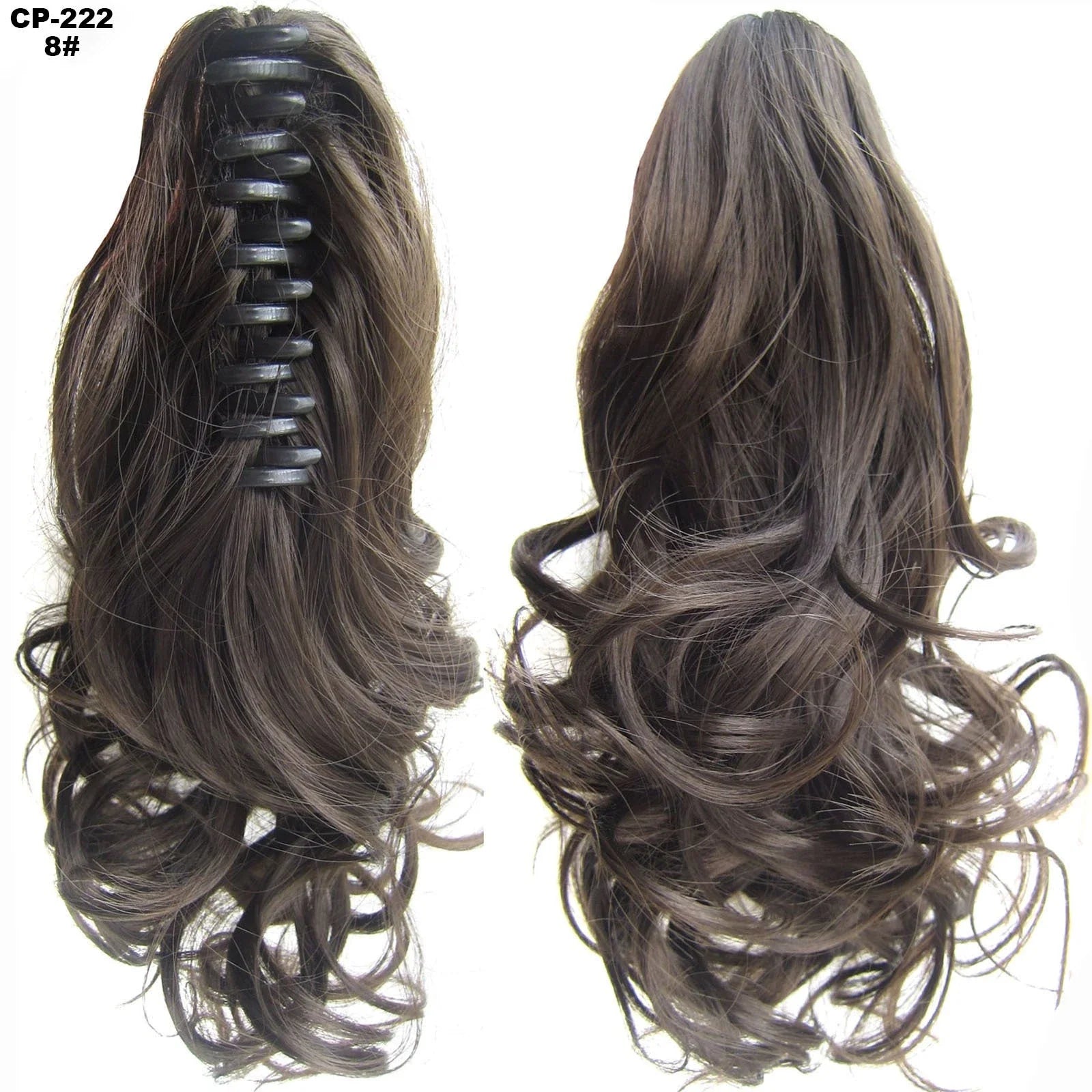 Stylish ponytail hair extension with natural-looking synthetic fibers for comfortable all-day wear
