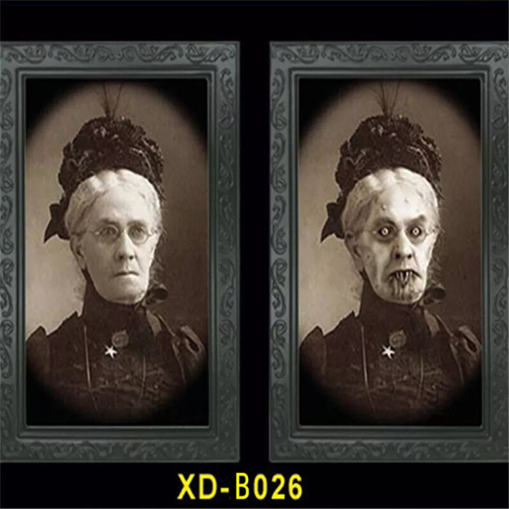 3D People Ghost Festival Changing Photo Frame with visual illusion effect for Halloween