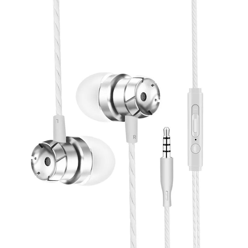 Metal turbo in-ear wired headphones with 3.5mm plug in multiple colour options