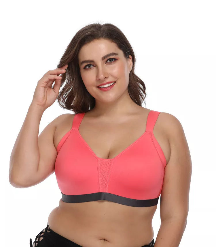 No steel collar underwear bra in polyester fiber, available in multiple colors and sizes